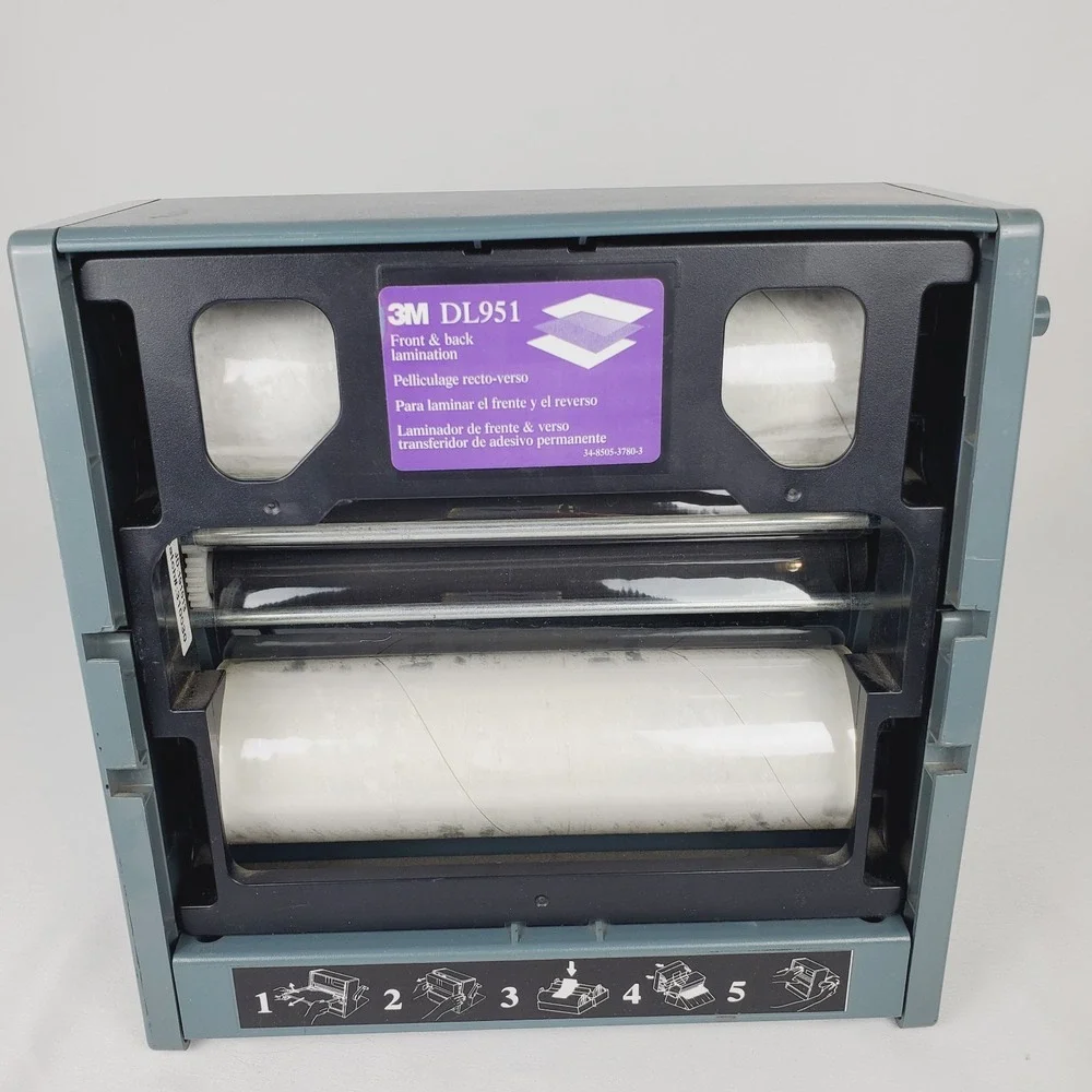 3M LS950 Non-Electric Manual Front-Back Laminating Machine Laminator w/ 3M DL951